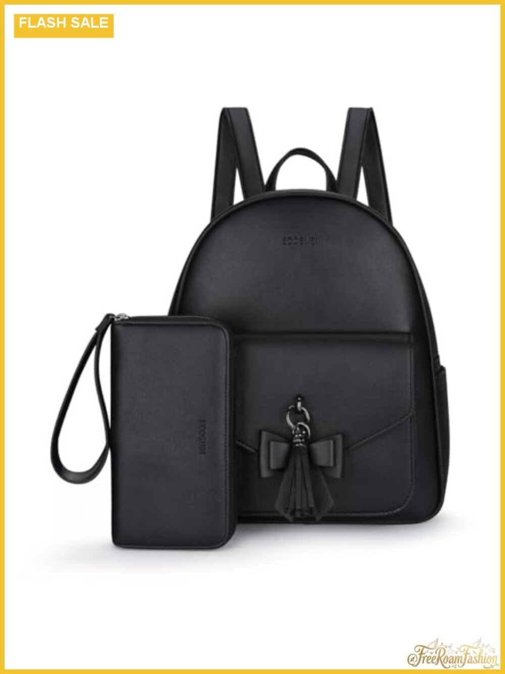 Water Resistant PU Leather Backpack Purse Rucksack with Tassel, Tablet Pocket,